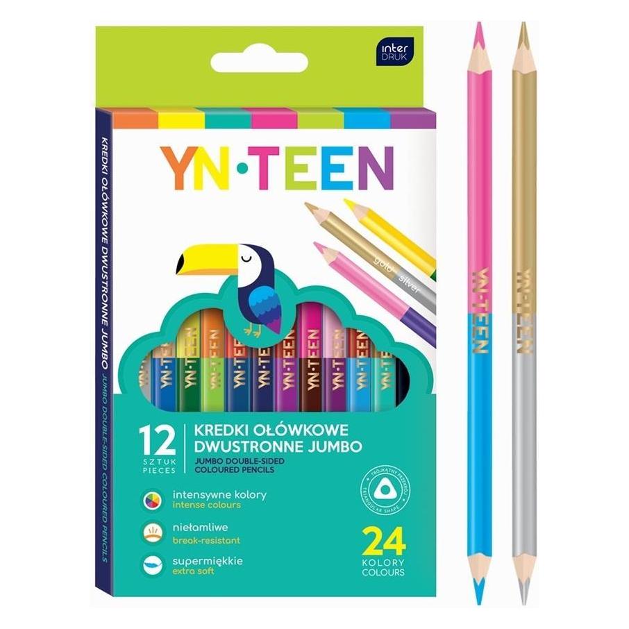 Oster Doppelseitige Jumbo-Buntstifte, 24 Farben. (24x) (NOST0775)
