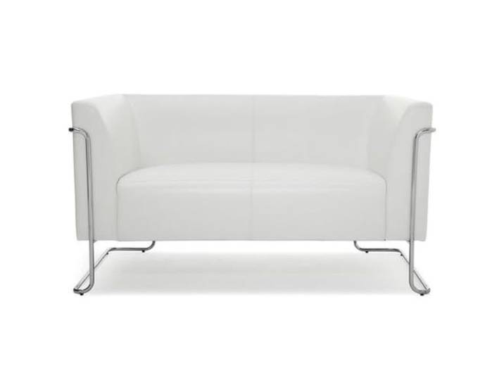hjh OFFICE Lounge Sofa Curacao Kunstleder Weiß