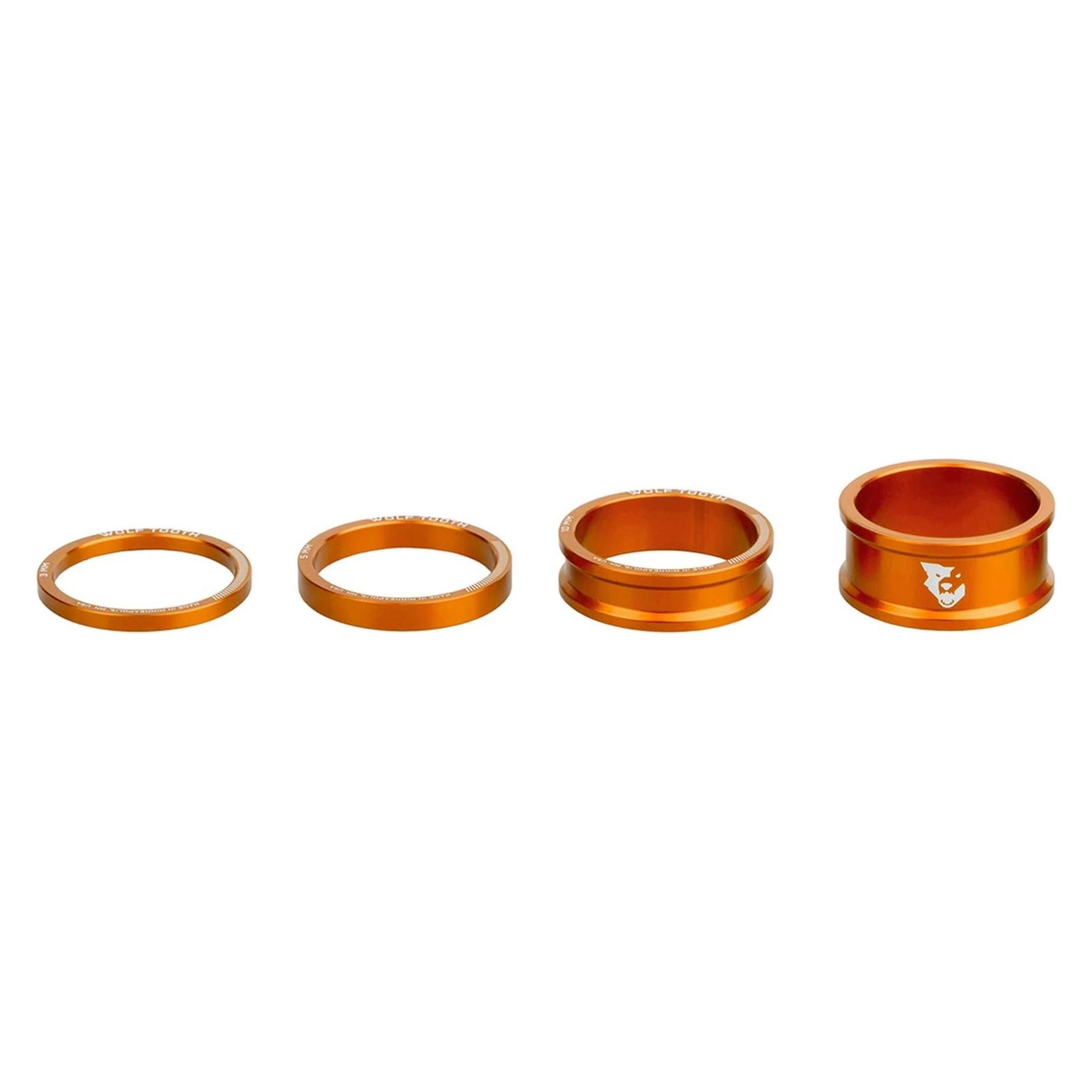Wolf Tooth Precision Headset Steuersatz Spacer Kit (SPACER-ORG-KIT1)