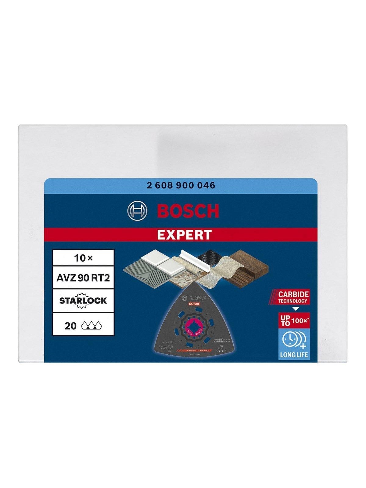 Bosch Expert AVZ 90 RT2 Sanding Plates Grit 20 10pcs