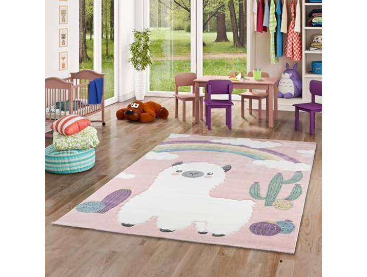 Pergamon Kinder Teppich Maui Kids Alpaka Wüstenlandschaft Bunt in 5 Größen