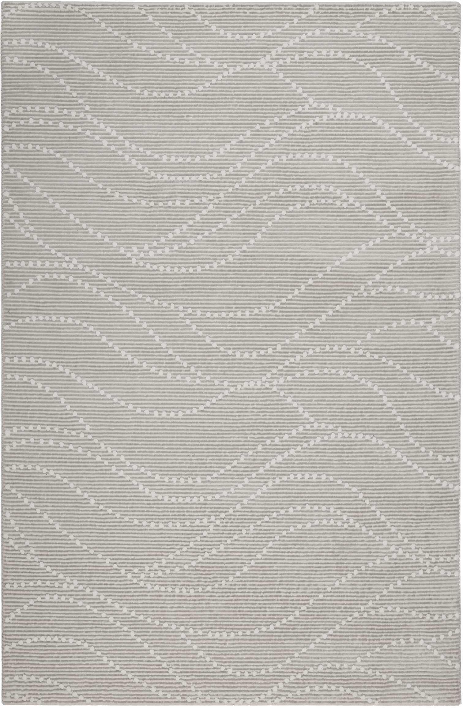 Teppich ESPRIT "Selena", beige, B:200cm H:12mm L:200cm, Polypropylen, Teppiche, Teppich, Kurzflorteppich, gewebt, Punkte, modern, abstrakt, trendig, wellig