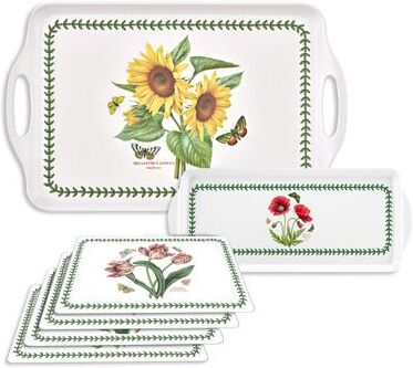 "Pimpernel Botanic Garden Cork Placemat Tray Set - 1"" H x 18.9"" L x 11.6"" W"
