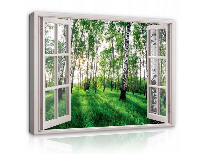 LEINWANDBILD Wald Natur Bilder Modern 80x60