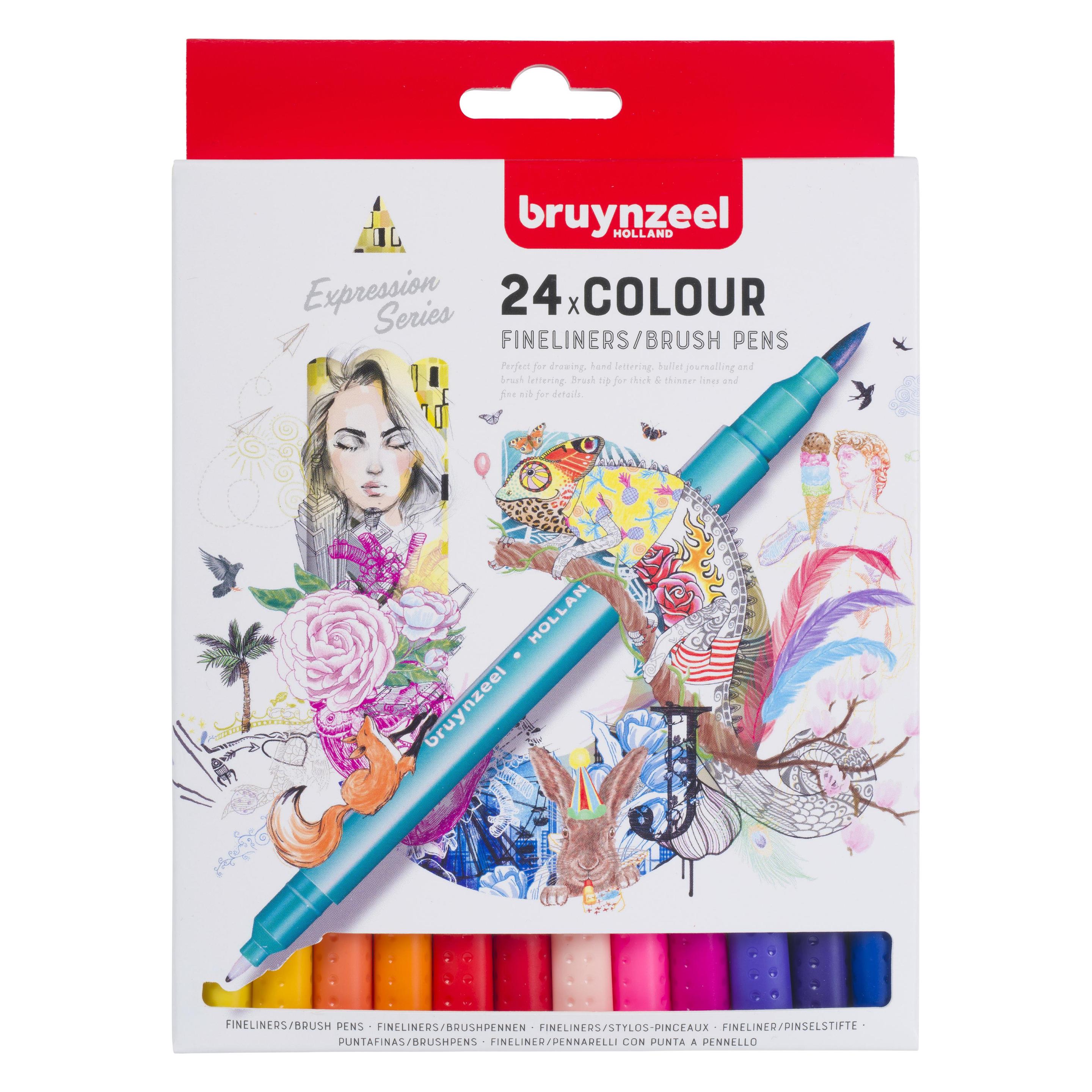 Bruynzeel Fineliner Pinselstifte (24x) (ROY-60325024)