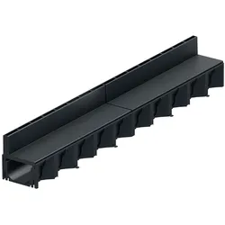1m ACO Self® Hexaline 2.0 Entwässerungsrinne mit Schlitzaufsatz Kunststoff