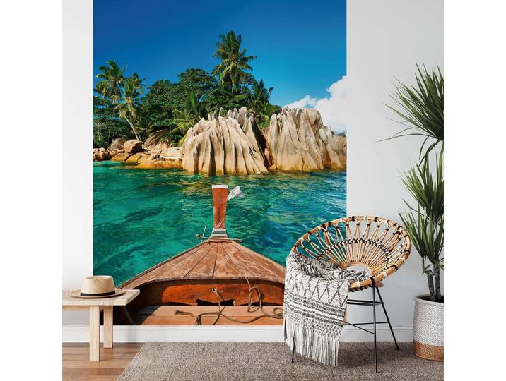 Papier peint Seychelles 1 x 2cm