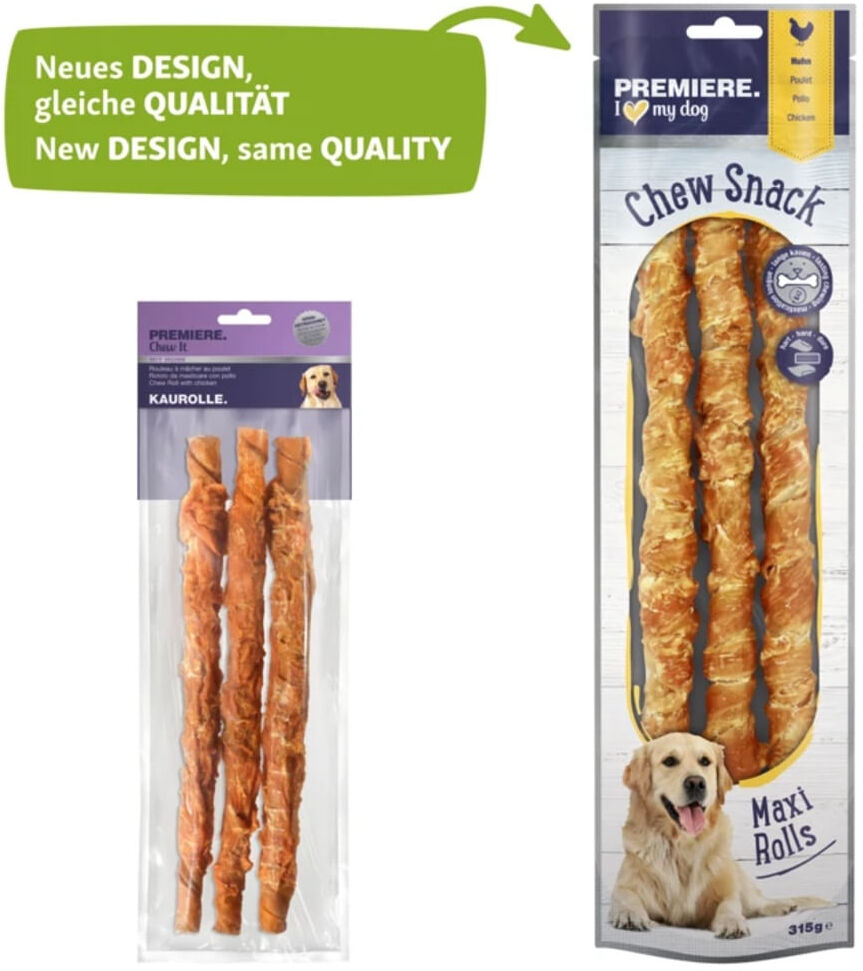Premiere Dog Chew Snack Maxi Rolls POLLO