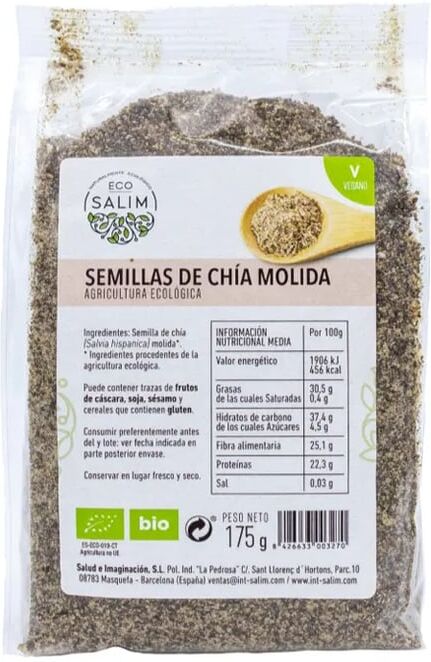 Eco-Salim Sementes De Chia Moída Eco 175g