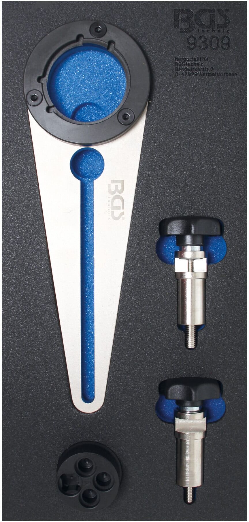 BGS Kurbelwellen-Riemenscheibenhalter- und Drehwerkzeug-Satz für BMW 2.5D ; BGS technic (9309)