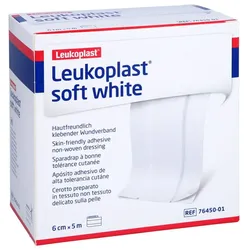 Leukoplast soft white Pflaster 6 cm x 5m Rolle