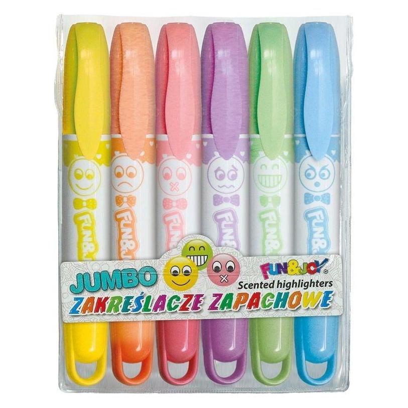 Titanum Jumbo-Textmarker mit Duft, 6 Farben (6x) (47784215)