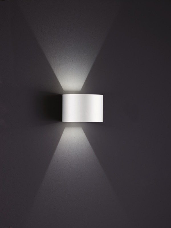 Helestra LED-Wandaußenleuchte SIRI 44 R 15x10cm weiß A28342.07 4022671998628