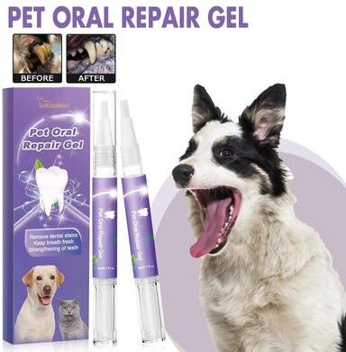 PetsAreLife Dog Dental Cleaning Gel   Tartar & Plaque Remover   Fresh Breath & Tooth Whitening Pen Dog Dental Cleaning Gel   Tartar & Plaque Remover   Fresh Breath & Tooth Whitening Pen