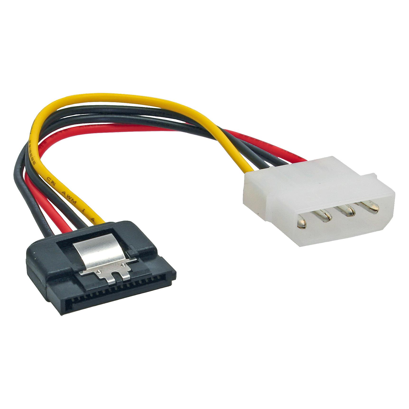 Aquatuning Strom/SATA Kabel (15 cm, 15 pin S-ATA, 4 pin Molex) (29670A)