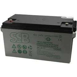Blei-Akku SSB SBL80-12 i, 10 Jahresbatterie, M6 Schraubanschluss, 12 V, 80 Ah