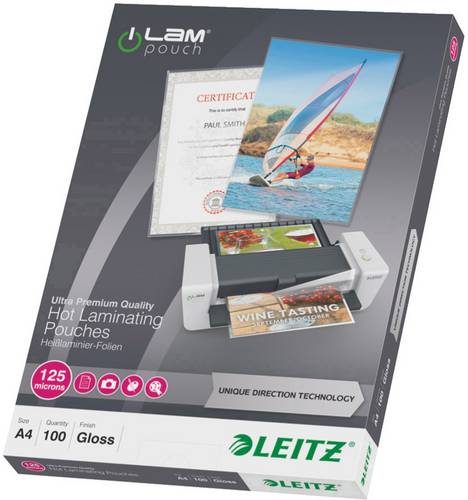 Leitz Laminierfolie DIN A4 125 micron glänzend 100St.