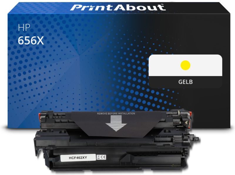 PrintAbout Toner kompatibel mit HP 656X (CF462X) - Gelb - Hohe Kapazität