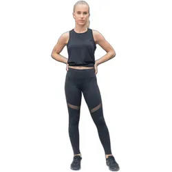Tombo, Damen, Tights, Leggings avec empiècements Damen (XL), Schwarz