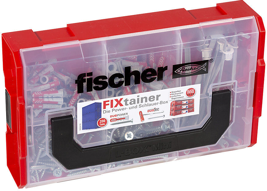 fischer FixTainer - DUOPOWER/DUOTEC, mit passenden Schrauben, 200-teilig