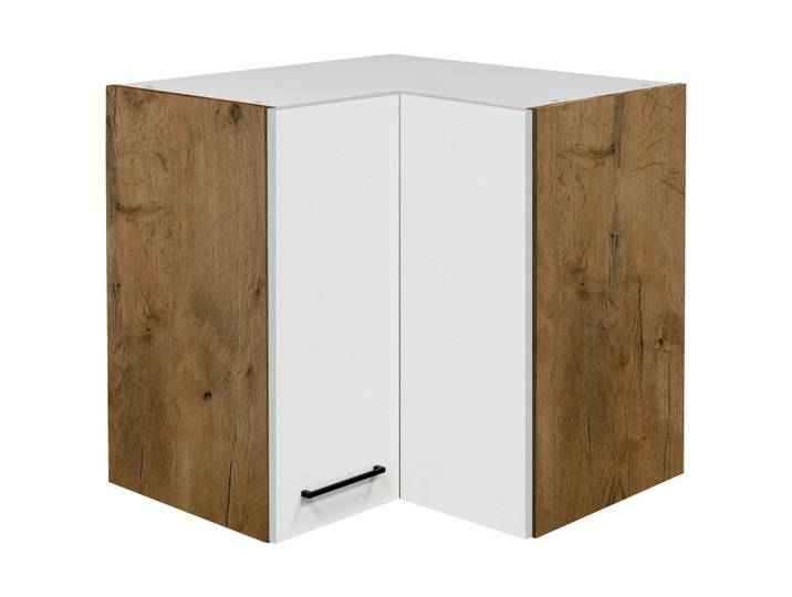 Eckoberschrank Avila Eichefarben/Magnolie
