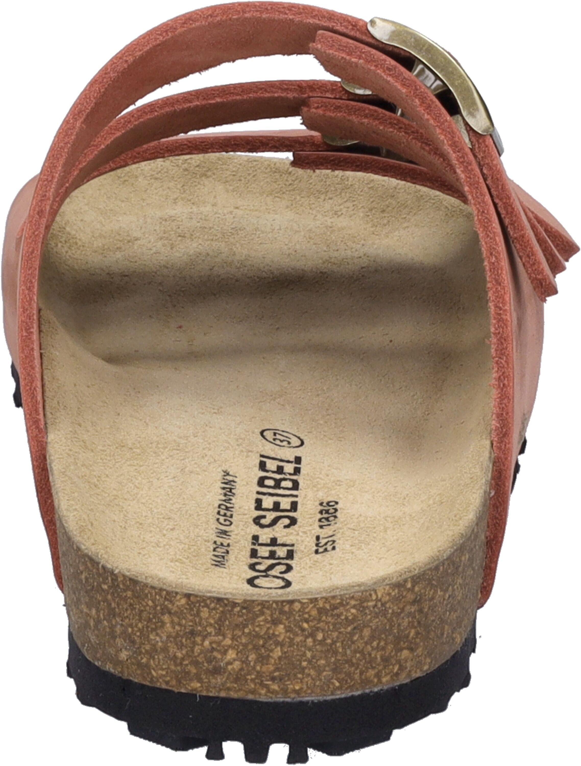 Sandale JOSEF SEIBEL "Hermine 05, koralle", Damen, Gr. 43, blau (koralle), Obermaterial: 100% Rindsleder Leather cow., Schuhe Sandale