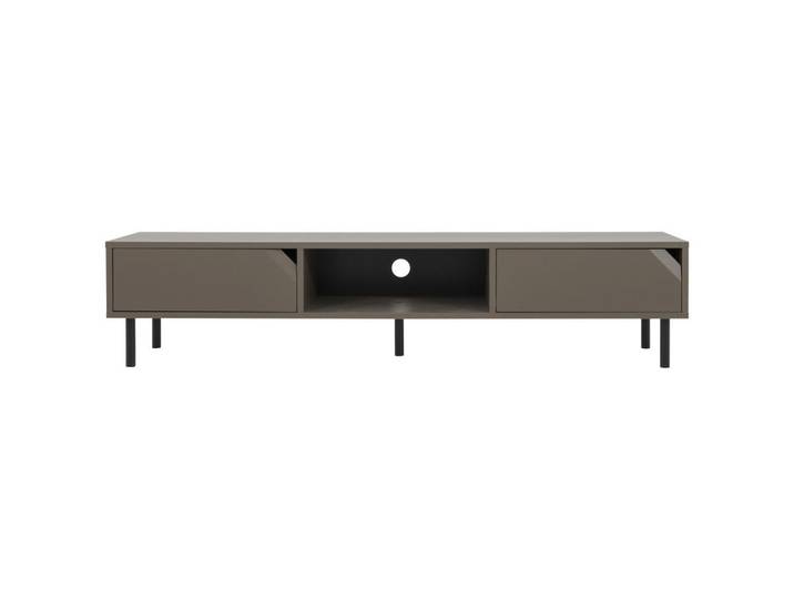 Lowboard, Taupe, 176.5x39x43 cm, Holzwerkstoff, 2 Schubladen, Klassisch & Modern