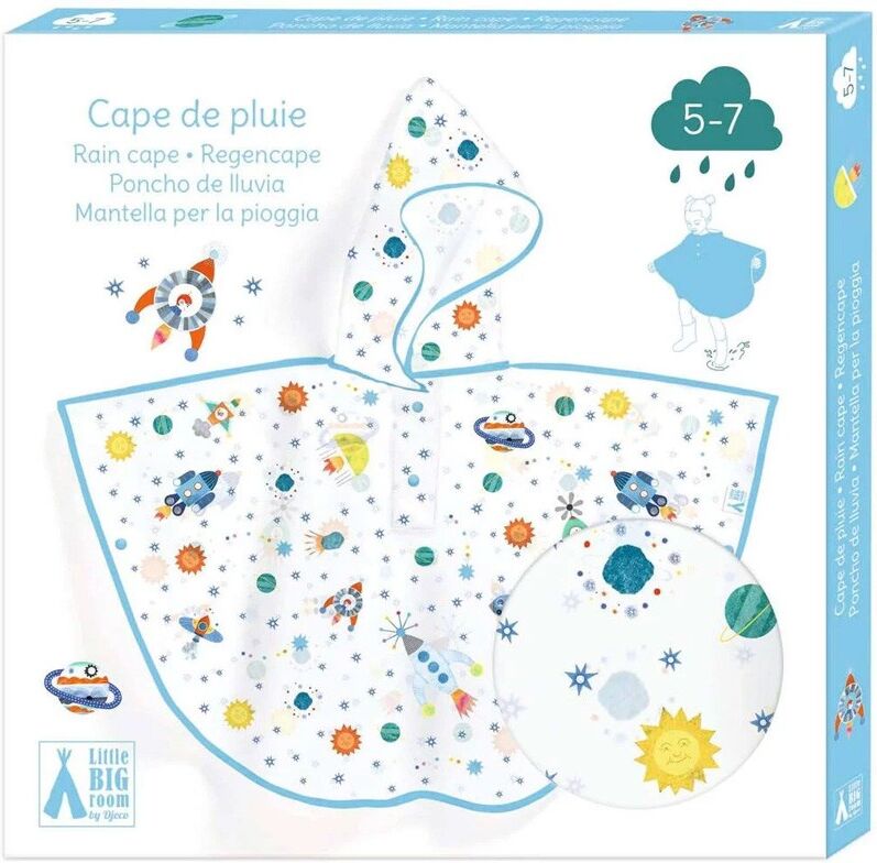 Cape de pluie Fusée taille M - Djeco