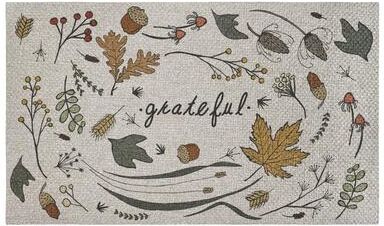 Stupell Autumn Leaves Sisal Door Mat,18x30