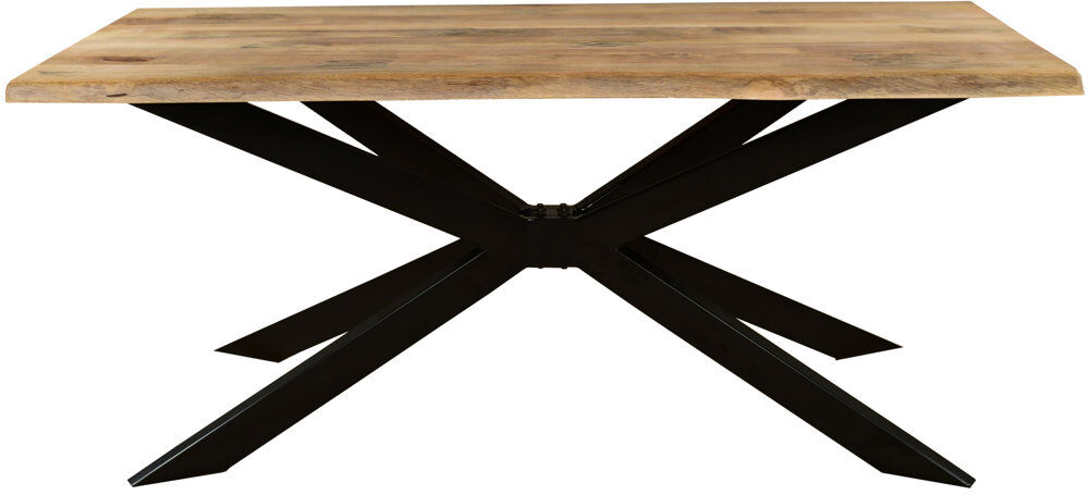 Daily Sales Rectangular Solid Mango Wood Dining Table Natural Wood H76 x L135 x W90cm