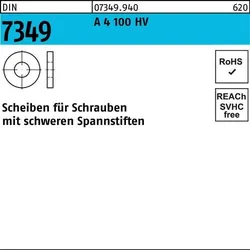 Scheibe DIN 7349 25x50x10 A 4 100 HV 10 Stück