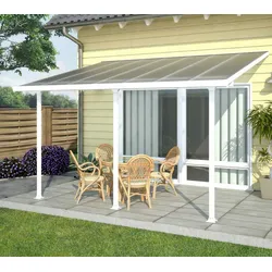 Palram - Canopia Aluminium Terrassenüberdachung Feria | Weiß | 295x1092x305 cm - Weiß