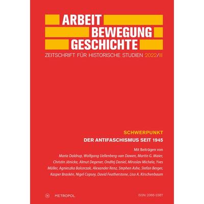 Arbeit – Bewegung – Geschichte, Paperback von , Metropol-Verlag, 978-3-86331-675-4