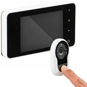Burg-Wächter Türspion eGuard DG 8200 W, mit Kamera, 38-110mm Türstärke, TFT-Display mit 4 Zoll