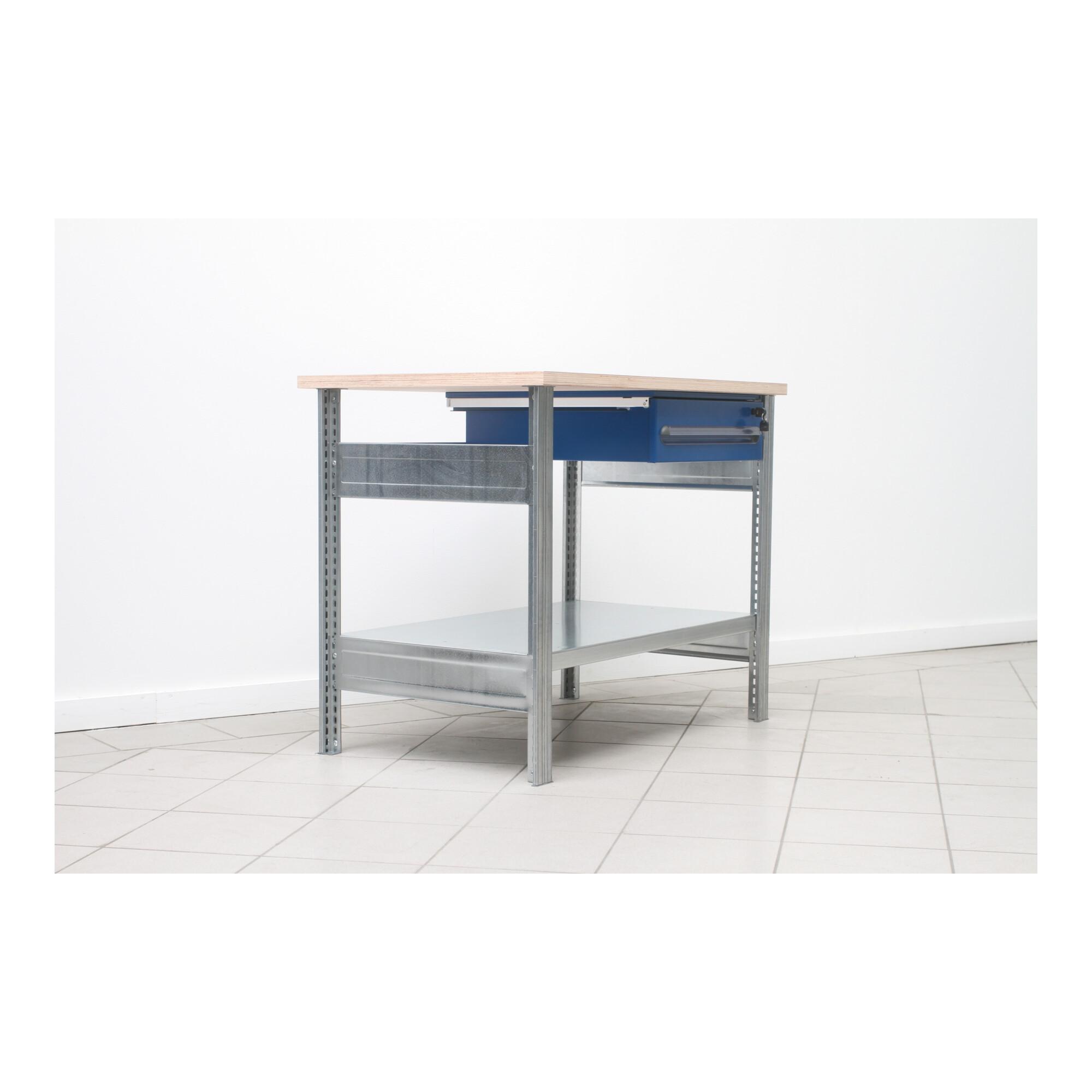 Regalwerk BERT-Werktisch Typ 1 HxBxT 880x1100x700 mm mit Hängeschublade (B3-82511-K)