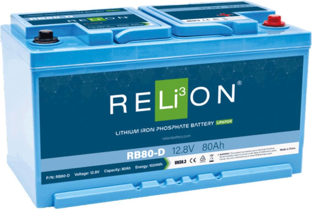 Lithium-Batterie 80 Ah Lithium-Batterie - Relion