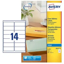 Avery Dennison, Etiketten, Etiquette d'adresse jet d'encre, 99,1 x 38,1 mm