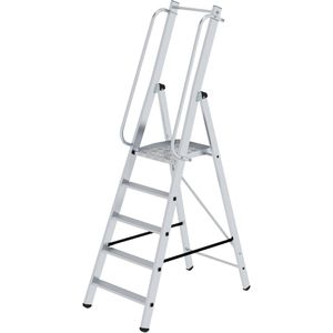 MUNK Podestleiter ML, 51095, klappbar, mit 5 Stufen