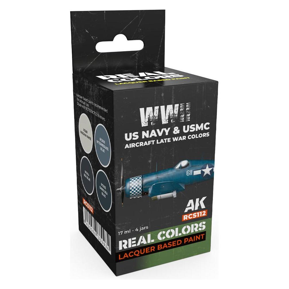 AK Interactive WWII US Navy & USMC Aircraft Late War Colors SET (RCS112)