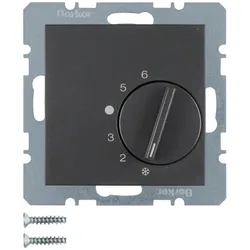 Berker Raumtemperaturregler, Thermostat, Grau