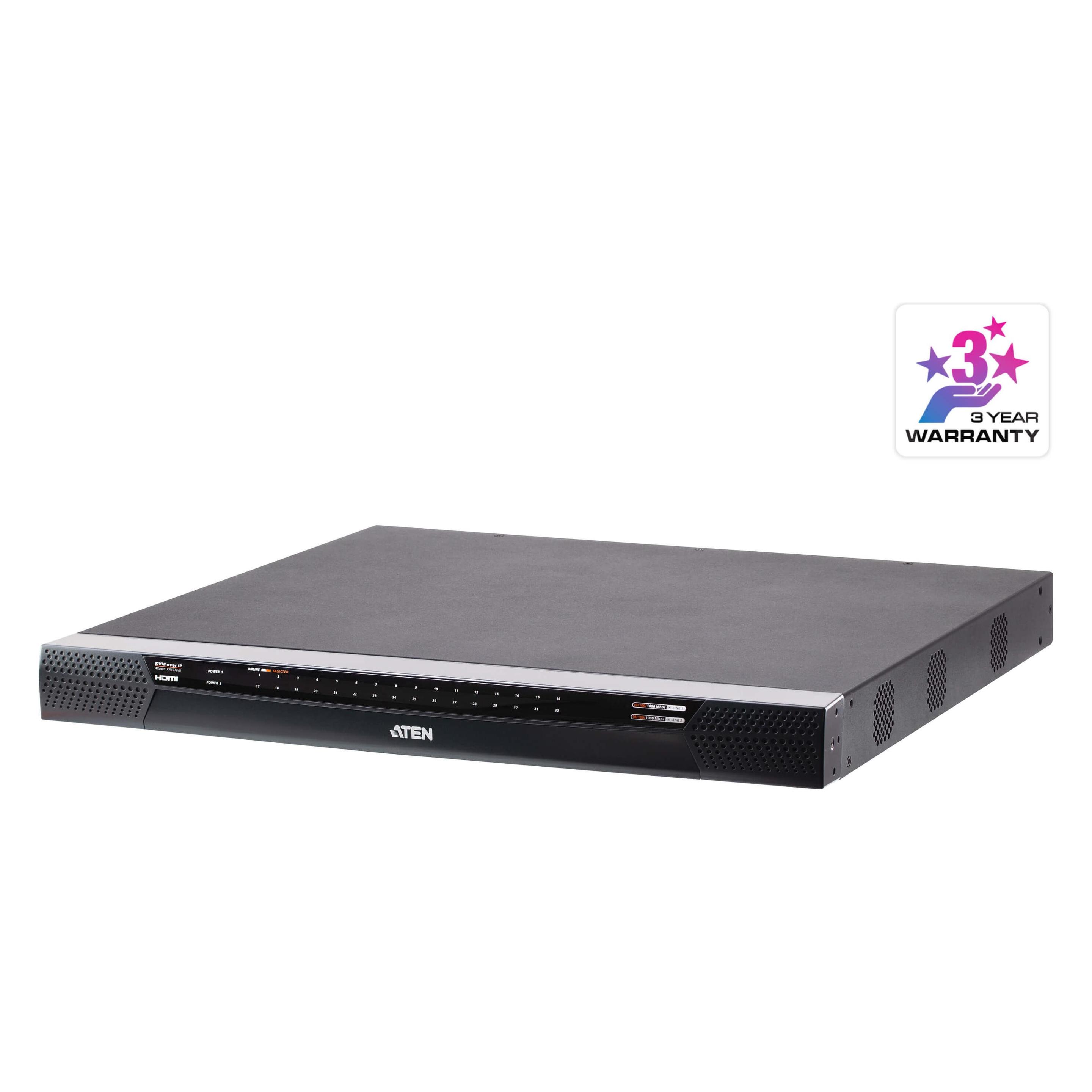 Aten KN4032VB 32-Port Cat 5 KVM over IP 1 local und 4 remote (KN4032VB)