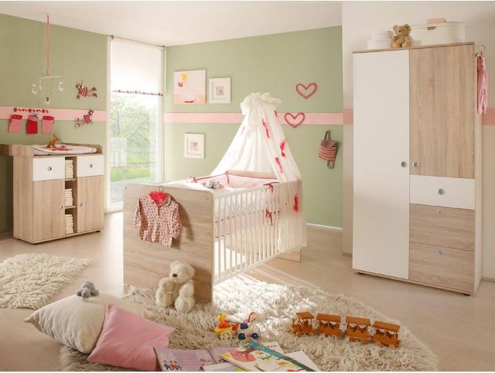 möbelando Babymöbel-Set Floris, cm