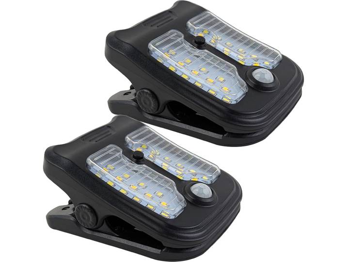 2er-Set Solar-Klemmleuchte