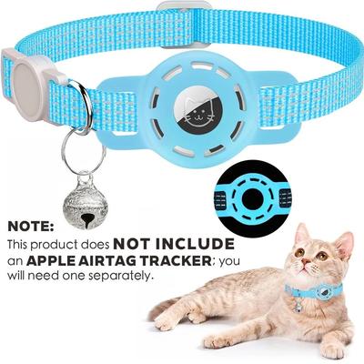 Uplifted Finds Reflective AirTag Breakaway Collar blue