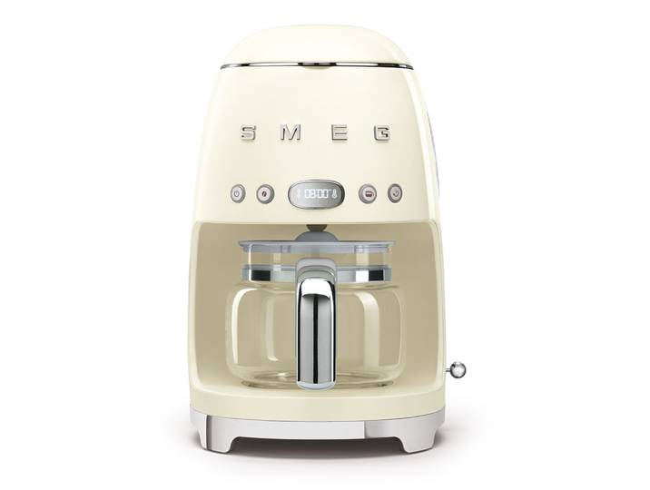 Smeg - Cafetière Filtre Programmable 10 Tasses 1050w Crème Dcf02creu