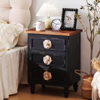 Telepassa Vintage Nightstand with 3 Drawers