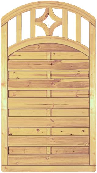 TETZNERJENT Antikzaun-Serie Doppelbogen 100 x 180/160 cm Hochbogen 08436368