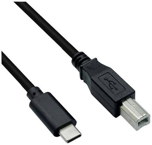 Roline USB-Kabel USB-C Stecker, USB-B Stecker 3.00 m Schwarz Geschirmt 11.02.8337