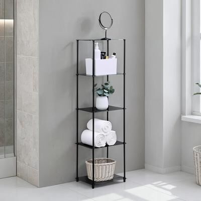 Convenience Concepts Designs2Go Classic Glass 5 Tier Tower