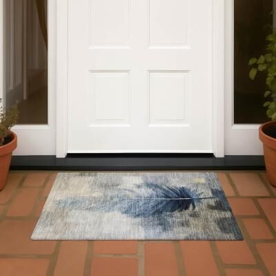 Addison Rugs Machine Washable Indoor/ Outdoor Modern Feather Chantille Rug